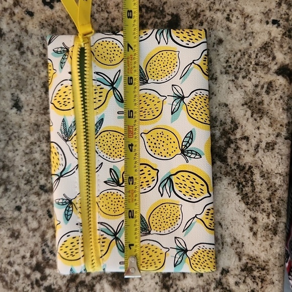 Ipsy Lemon Makeup Bag small bag and mosso bag - Picture 9 of 10